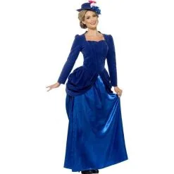 Smiffys COSTUME FEMME VICTORIENNE BLEU XIXe