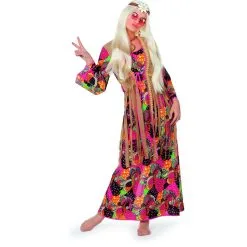 COSTUME HIPPIE FEMME ROBE LONGUE AUTHENTIQUE
