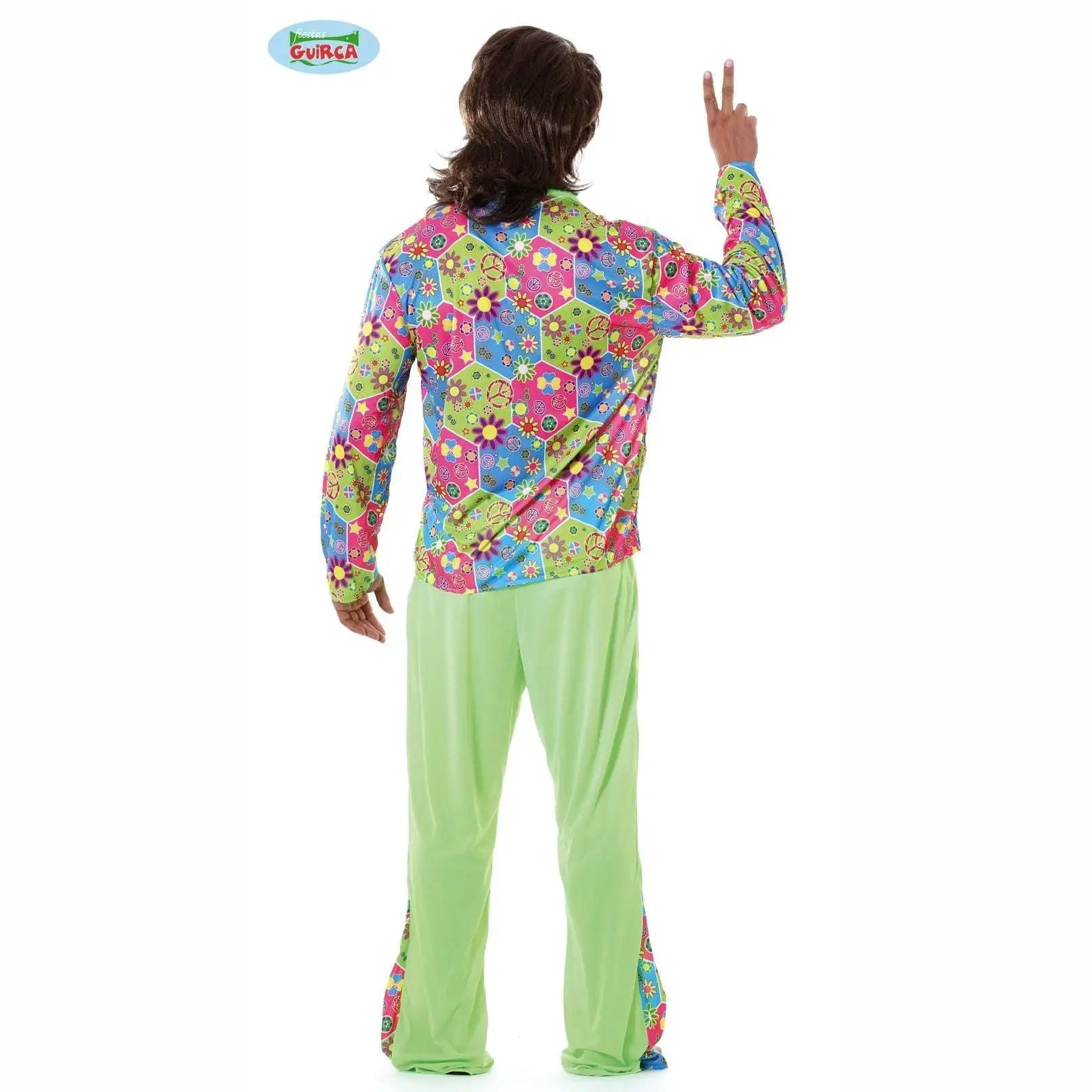 Costume Hippie Hippie Flower Power Homme 2 Costume Hippie Hippie Flower Power Homme – Image 2