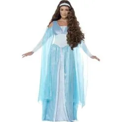 Smiffys COSTUME JEUNE FILLE REINE MEDIEVALE BLEU