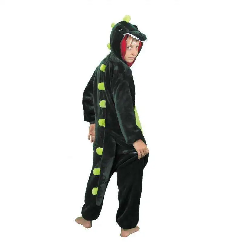 Costume Kigurumi Enfant Dinosaure Vert 2 Costume Kigurumi Enfant Dinosaure Vert – Image 2