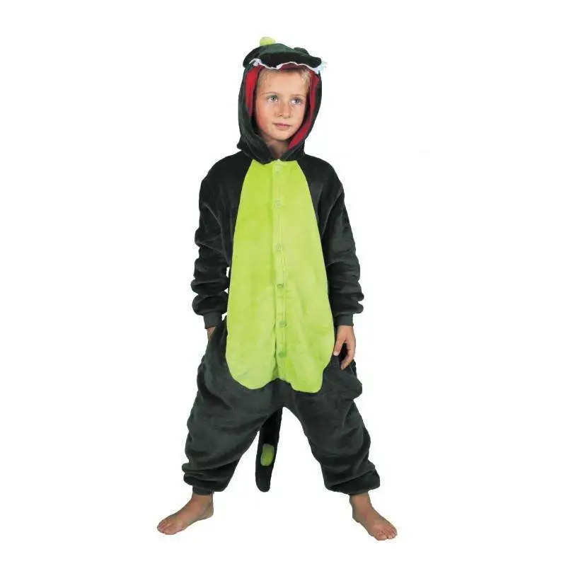 Costume Kigurumi Enfant Dinosaure Vert 3 Costume Kigurumi Enfant Dinosaure Vert – Image 3