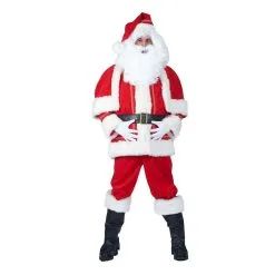 FUNNY FASHION COSTUME PÈRE NOËL ROUGE HAUT DE GAMME