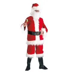 FUNNY FASHION COSTUME PÈRE NOËL ROUGE LUXE AMÉRICAIN