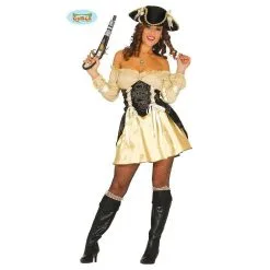Déguisement Pirate Doré Femme Adulte