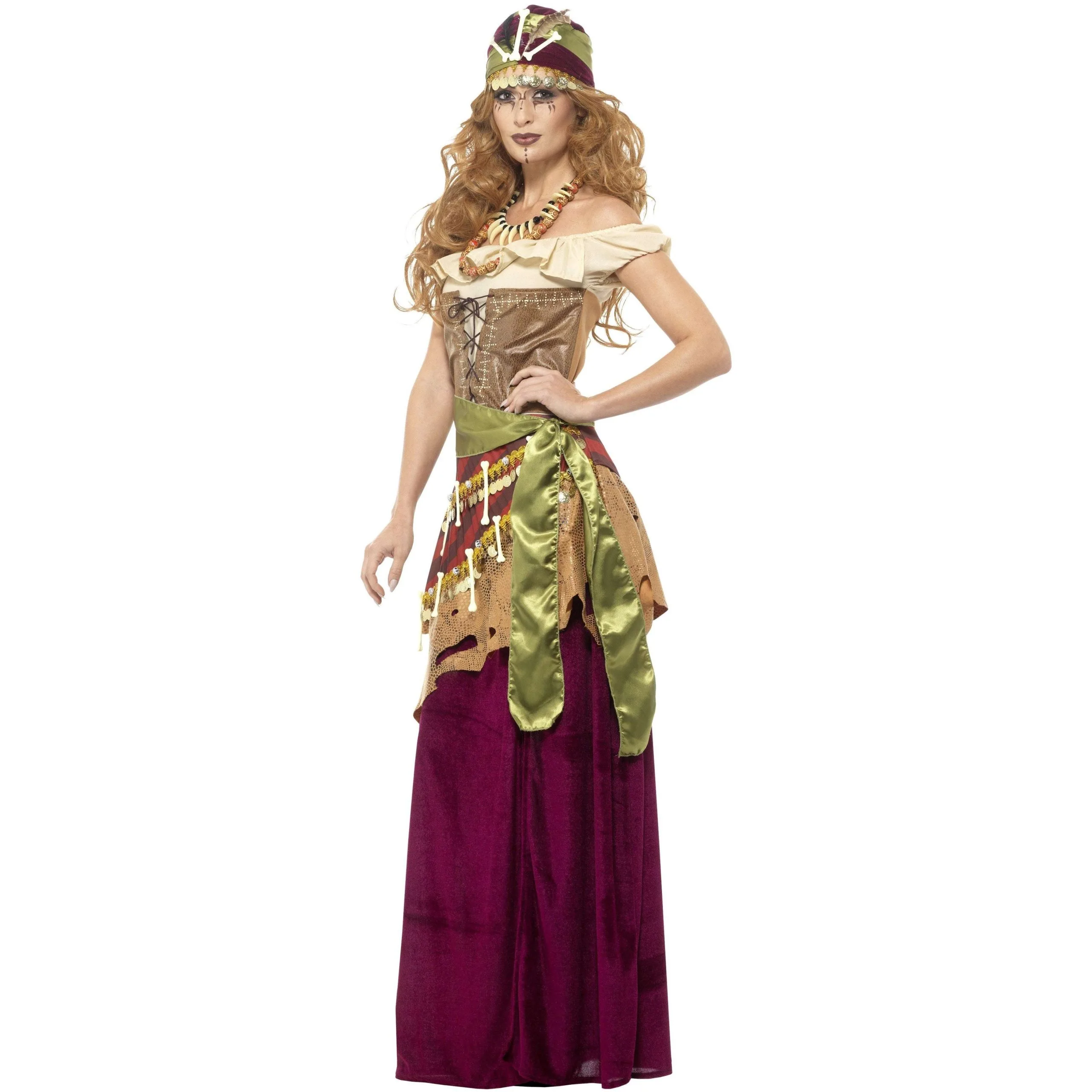 Smiffys COSTUME PRÊTRESSE VOODOO DELUXE 2 Smiffys COSTUME PRÊTRESSE VOODOO DELUXE – Image 2