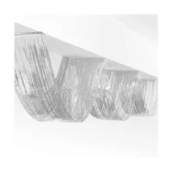 Décoration De Plafond Vague Argentée 50 X 450 Cm