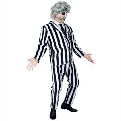 Déguisement Adulte De Fantôme Sordide Beetlejuice™ -COSTUMED’HALLOWEEN deguisement adulte de fantome sordide beetlejuice farfouil en fete deguisements 31595312