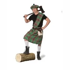Déguisement Adulte écossais Vert Homme
