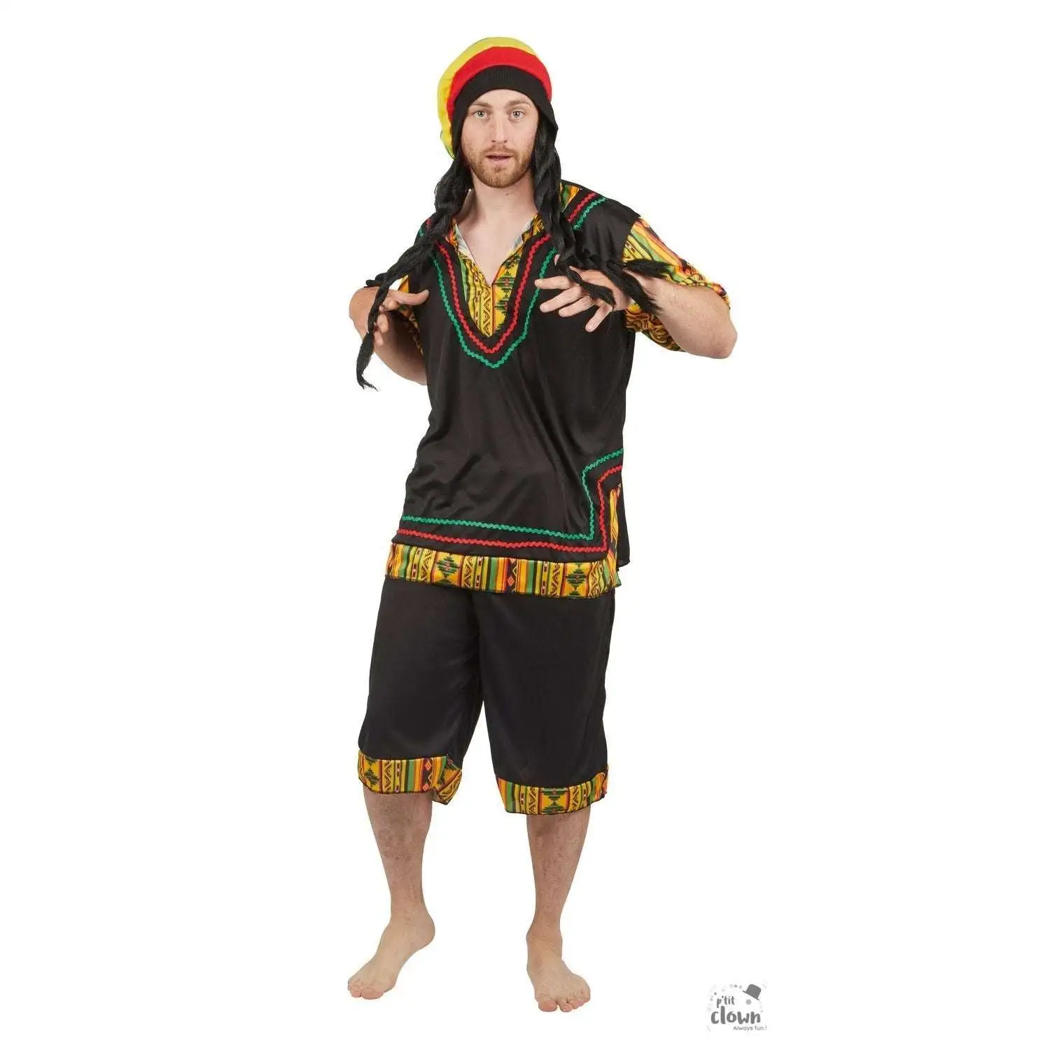Déguisement Adulte Rasta Homme 1 Déguisement Adulte Rasta Homme