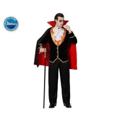 DÉGUISEMENT ADULTE VAMPIRE NOIR ET OR