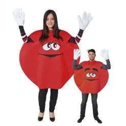 Déguisement Bonbon M&M'S Rouge/Jaune/Vert/Bleu