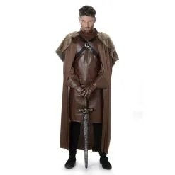DEGUISEMENT CHEVALIER MEDIEVAL HOMME MARRON