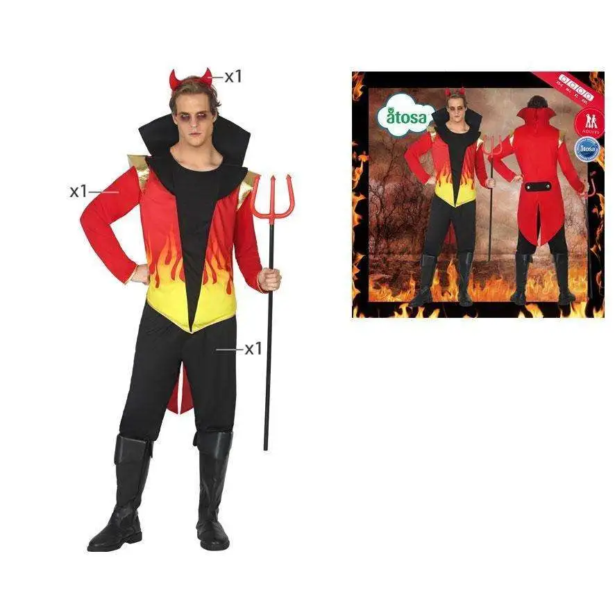DÉGUISEMENT DÉMON FLAMMES HOMME 2 DÉGUISEMENT DÉMON FLAMMES HOMME – Image 2