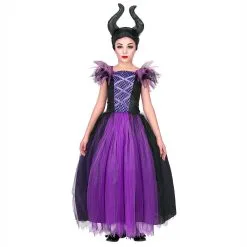 Déguisement Enfant / Ado Maléfique Violette Fille -COSTUMED’HALLOWEEN deguisement enfant ado malefique violette fille farfouil en fete deguisements 31595369