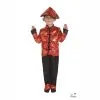 Déguisement Enfant De Chinois Rouge Garçon