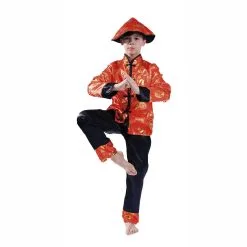 Déguisement Enfant De Chinois Rouge Garçon 7 Déguisement Enfant De Chinois Rouge Garçon -COSTUMED’HALLOWEEN deguisement enfant de chinois rouge garcon farfouil en fete deguisements 31982167