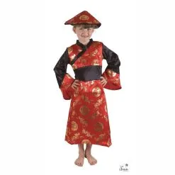 Déguisement Enfant De Chinoise Rouge Fille -COSTUMED’HALLOWEEN deguisement enfant de chinoise rouge fille farfouil en fete deguisements 31982170