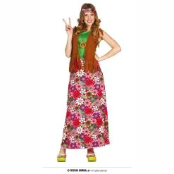 Déguisement Femme Happy Hippie Longue