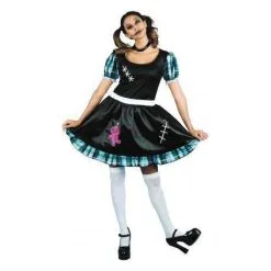 Déguisement Femme Vaudoo Doll Bleu