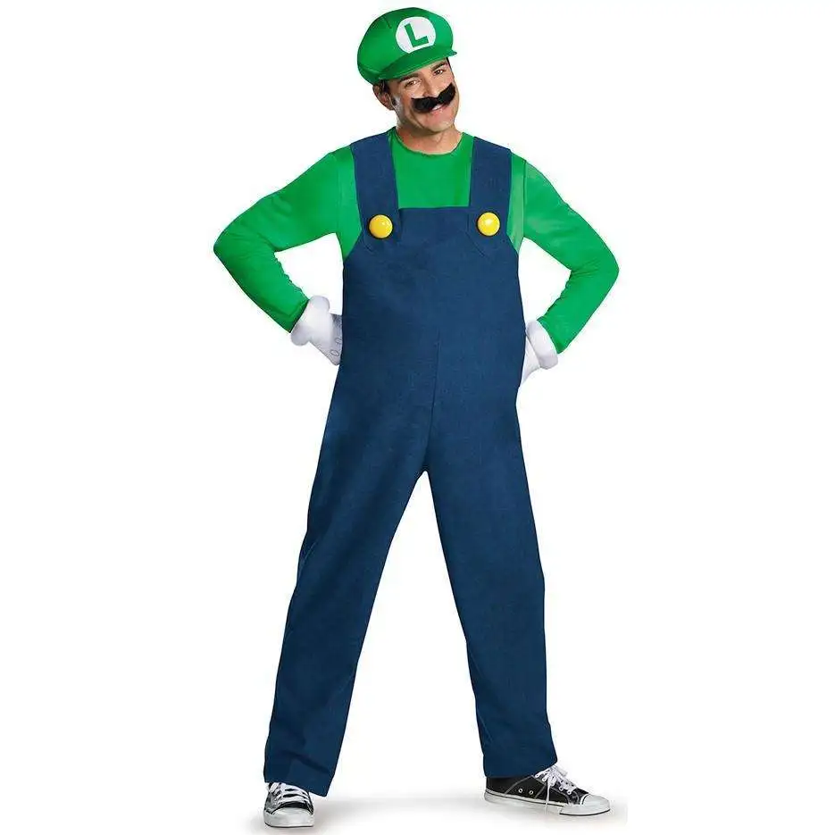 Déguisement Adulte Deluxe Luigi Mario Bros™ Homme 1 Déguisement Adulte Deluxe Luigi Mario Bros™ Homme