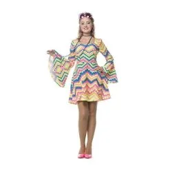 DEGUISEMENT ROBE DISCO FLUO FEMME