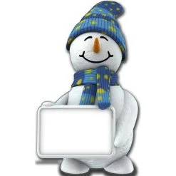 FIGURINE GÉANTE CARTON BONHOMME DE NEIGE TABLEAU 183 CM