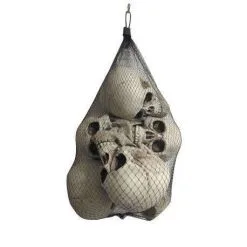 Filet De 6 Têtes De Mort 17 Cm