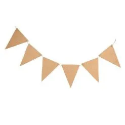 GUIRLANDE 2M 6 FANIONS LIEGE 12X15CM A PERSONNALISER