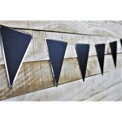 Guirlande à Fanions Noirs Et Or 3 Mètres