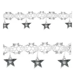 GUIRLANDE LASER BONNE ANNEE ARGENT 3M