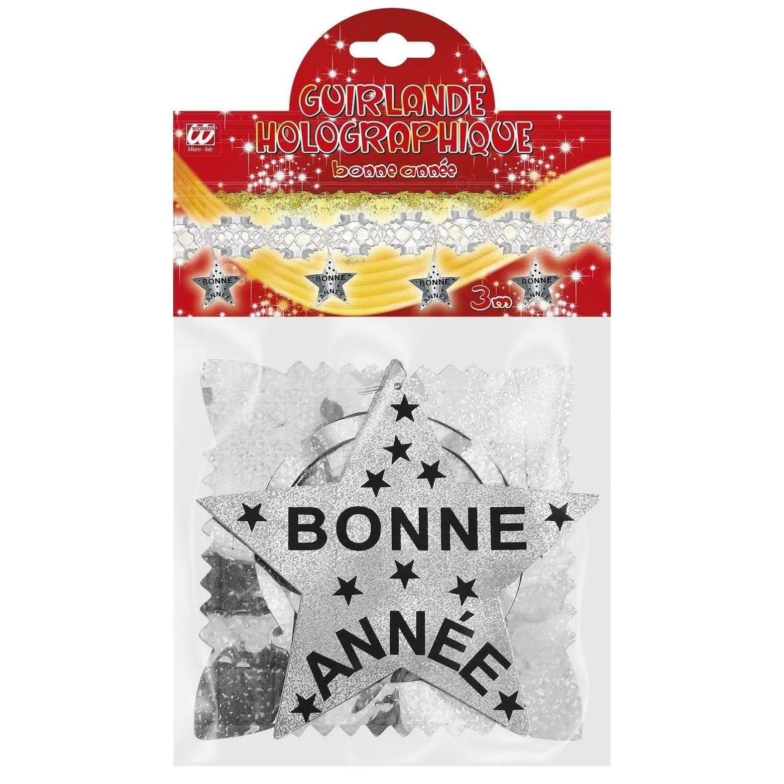 GUIRLANDE LASER BONNE ANNEE ARGENT 3M 2 GUIRLANDE LASER BONNE ANNEE ARGENT 3M – Image 2