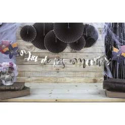 Guirlande Lettres Dorées Dia De Los Muertos 2 Mètres