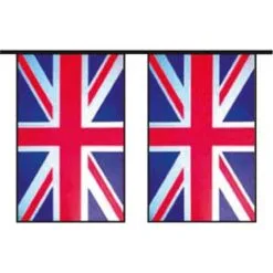 GUIRLANDE PLASTIQUE 20 PAVILLONS ROYAUME UNI 10M
