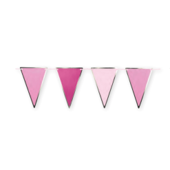 Guirlandes à Fanions Roses 3 Mètres