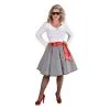 Jupe Adulte Années 50 Vichy Noir/blanc Rock N'roll Femme
