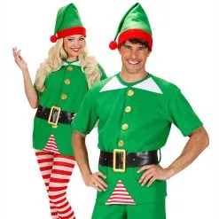 Kit De Déguisement Adulte D'elfe Assistant(e) Du Père Noël Mixte
