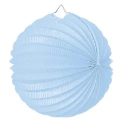 Lampion Ballon Bleu Tendre 20 Cm