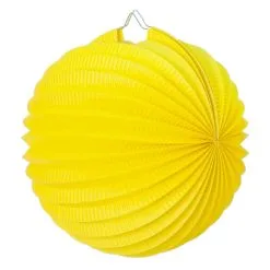 Lampion Ballon Jaune 20 Cm