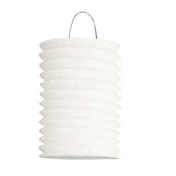 LAMPION CYLINDRIQUE 13 CM BLANC