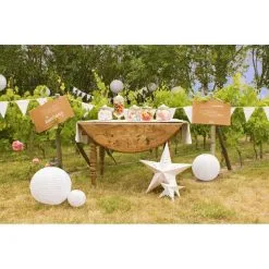 Lanterne étoile Blanche 30 Cm -COSTUMED’HALLOWEEN lanterne etoile blanche 30 cm farfouil en fete 30264434 c82b7248 9c9b 4ea3 b7ca c9027938e605