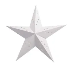Lanterne étoile Blanche 60 Cm