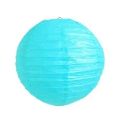 LANTERNE JAPONAISE A SUSPENDRE PAPIER TURQUOISE