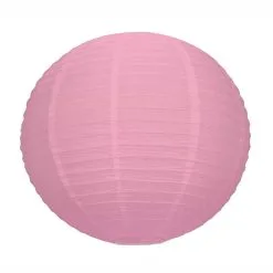 Lanterne Japonaise Rose Dragée 15 Cm