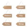 PANCARTES SIGNALETIQUE MARIAGE X 6