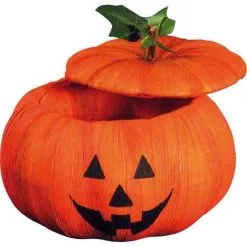 PANIER À BONBONS CITROUILLE 17CM