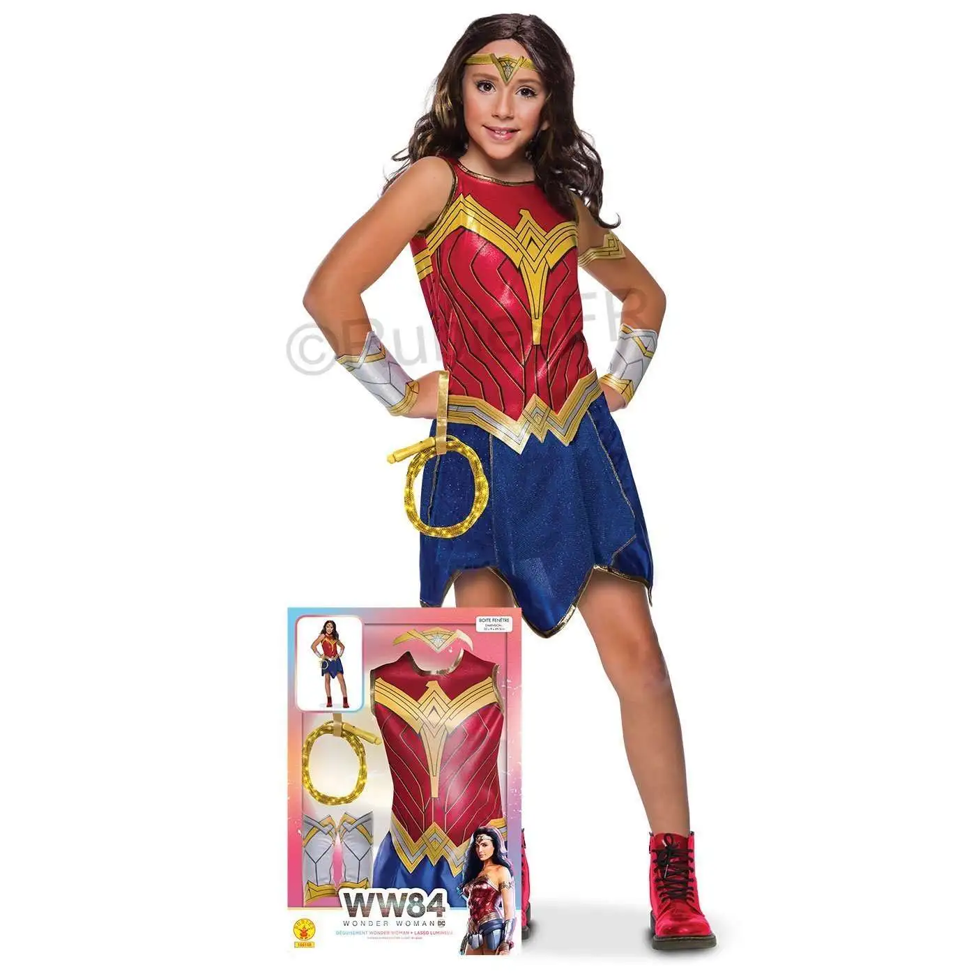 Panoplie Enfant Wonder Woman™ 1984 + Lasso Lumineux 1 Panoplie Enfant Wonder Woman™ 1984 + Lasso Lumineux