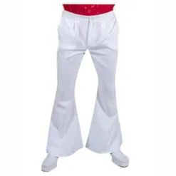 Pantalon Luxe Homme Disco Hippie - Blanc