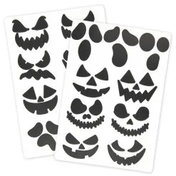 Planches De 17 Stickers Visages Halloween -COSTUMED’HALLOWEEN planches de 17 stickers visages halloween farfouil en fete decorations 32214071