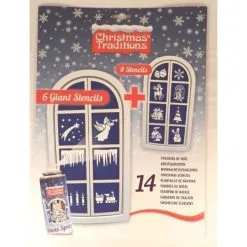 POCHETTE DE 14 POCHOIRS DE NOËL (6 GÉANTS + 8 CLASSIQUES)